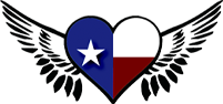 Double Sky Diner Moody Texas restaurant and catering flying heart logo icon