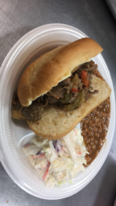 Double Sky Diner Moody Texas country restaurant catering Italian beef sandwich