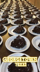 Double Sky Diner Moody Texas country restaurant catering chocolate brownie dessert