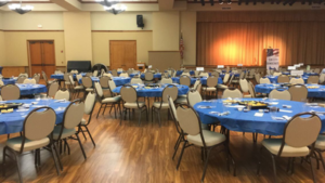 Double Sky Diner Moody Texas country restaurant catering table setting